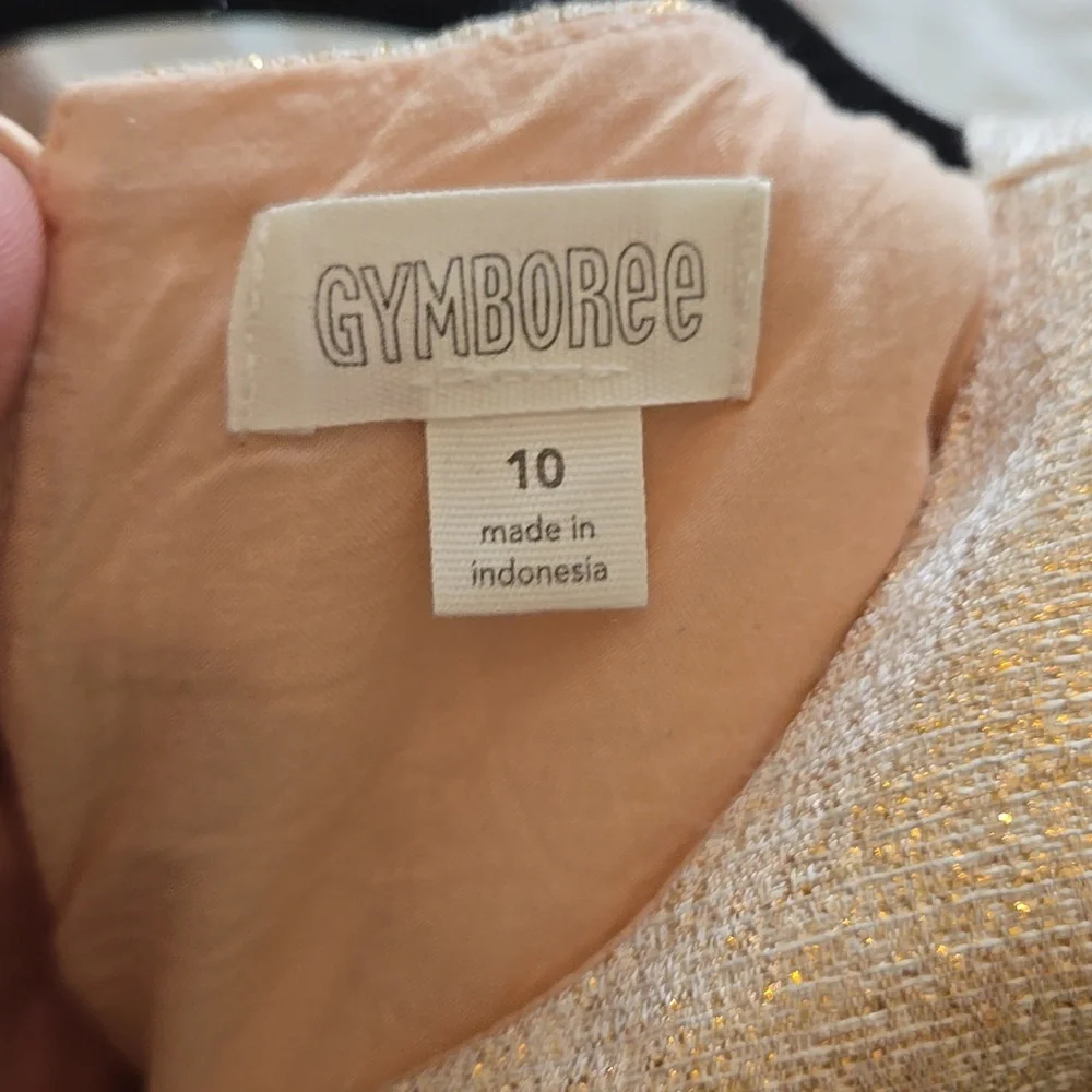 Gymboree Shimmering Gold Formal Dress with Pockets